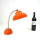 Mid Century 70s space age orange Desk Lamp by Temde
