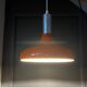 Space age orange 70s pendant light