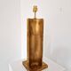 Vintage geometric brass lamp foot, Italy circa 1970