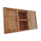 Small vintage rattan cabinet