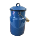 Milk pot in blue emailôle
