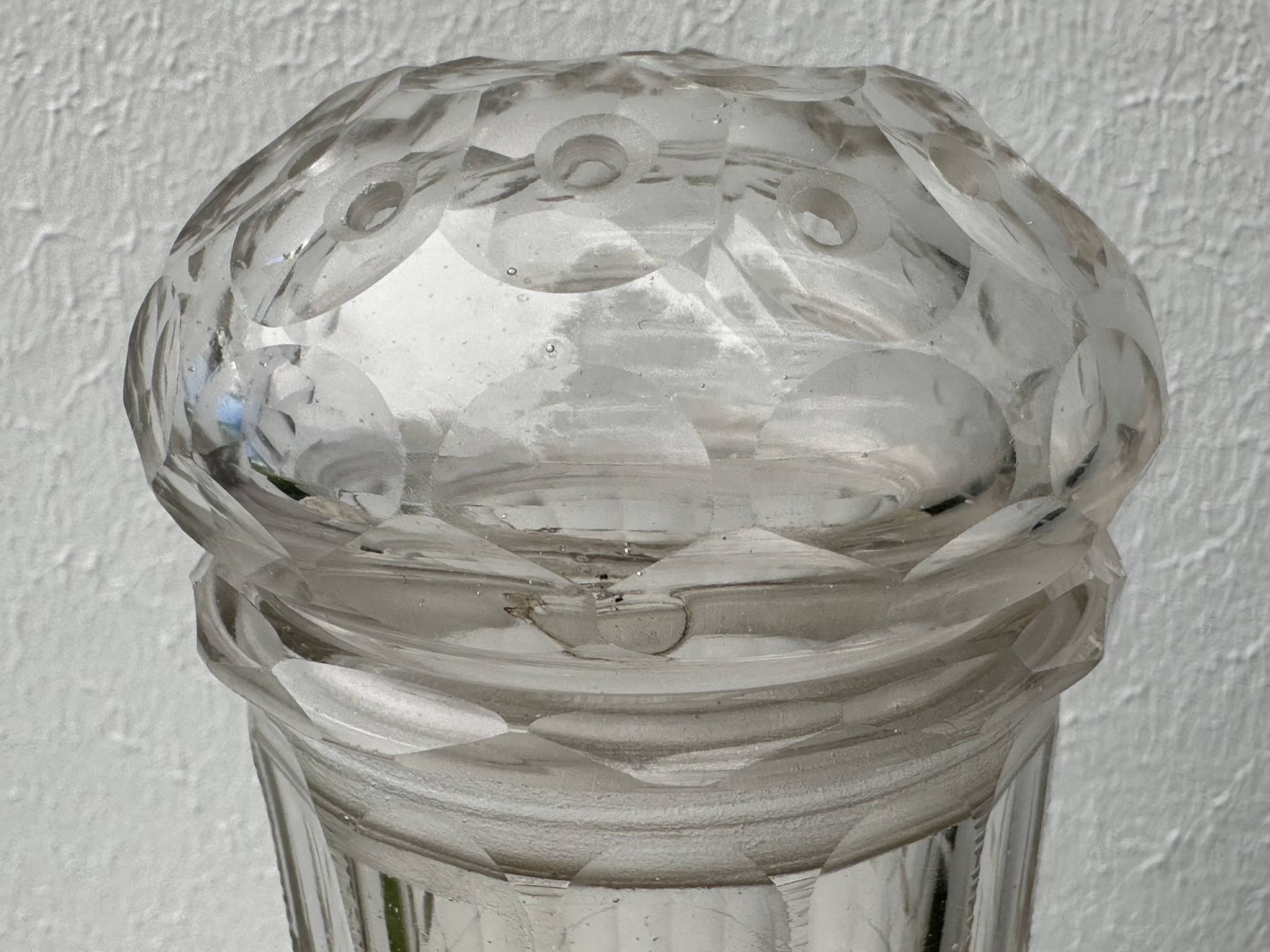 Saupoudreuse à sucre en cristal, XVIIIème siècle