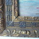Painting depicting a boat painted in oil on cardboard framed, signed