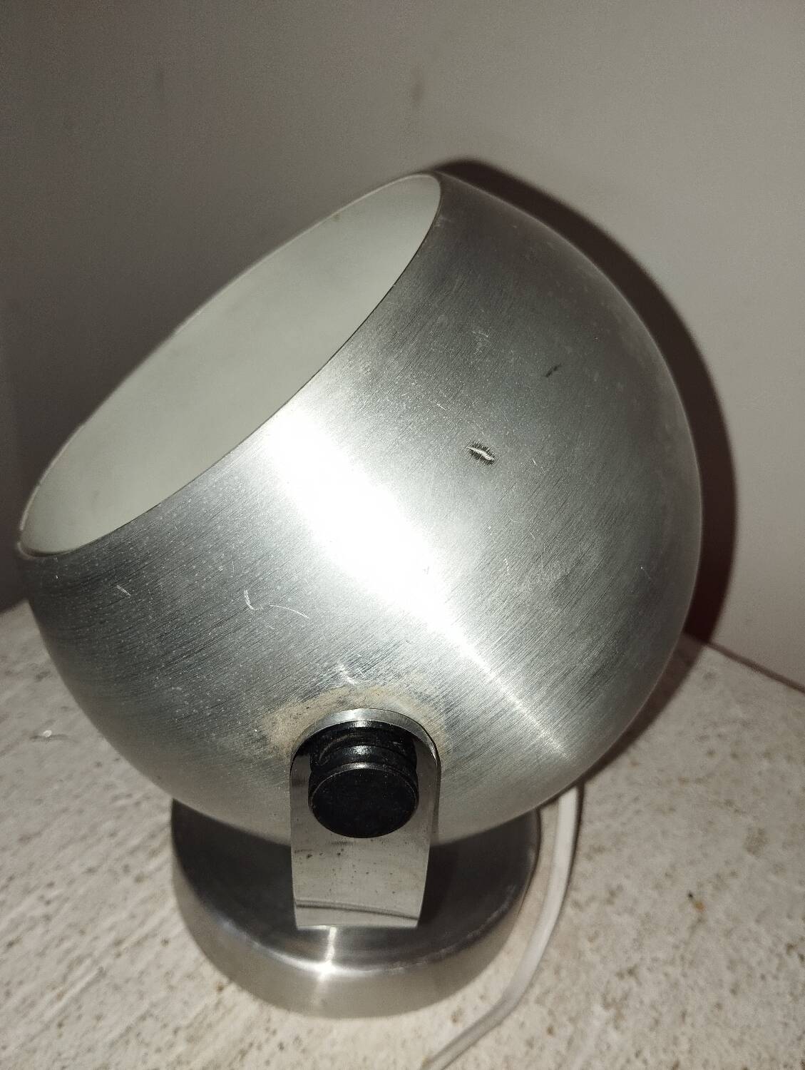 Aluminum ball wall lamp Space age design 70