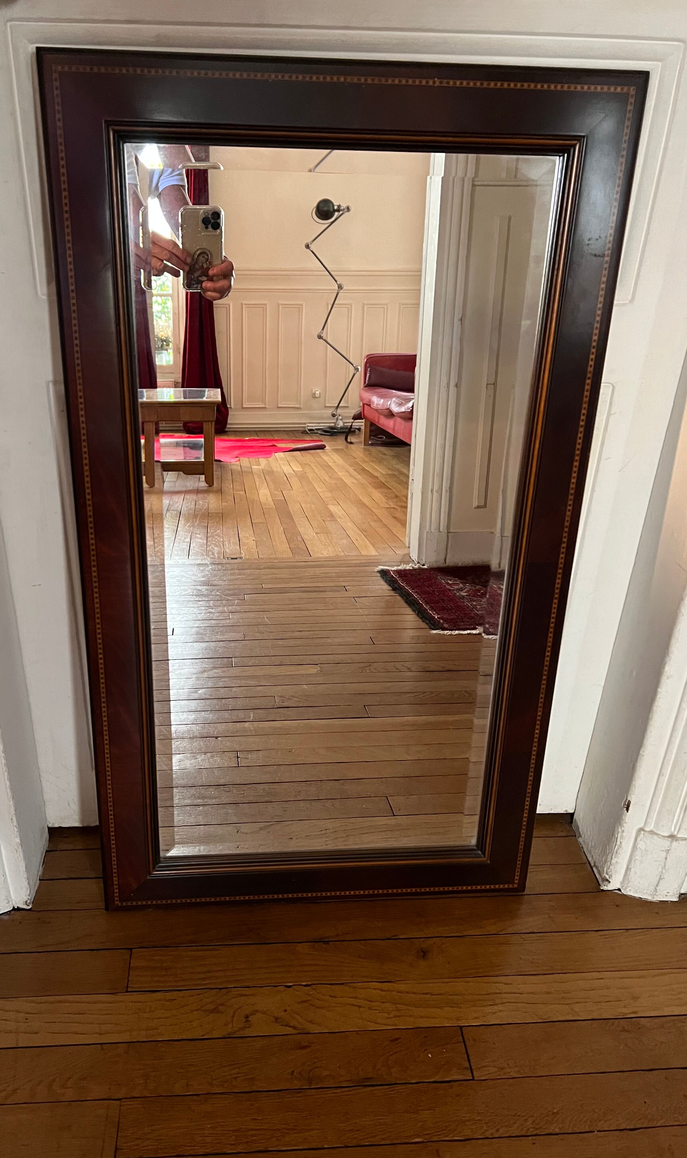 Wooden mirror 55 x 95cm