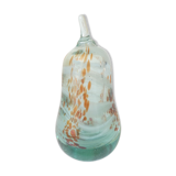 Sulphide / glass pear paperweight Mdina Islands of Malta