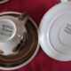 Kimono coffee service signed Boch. Vintage and trendy