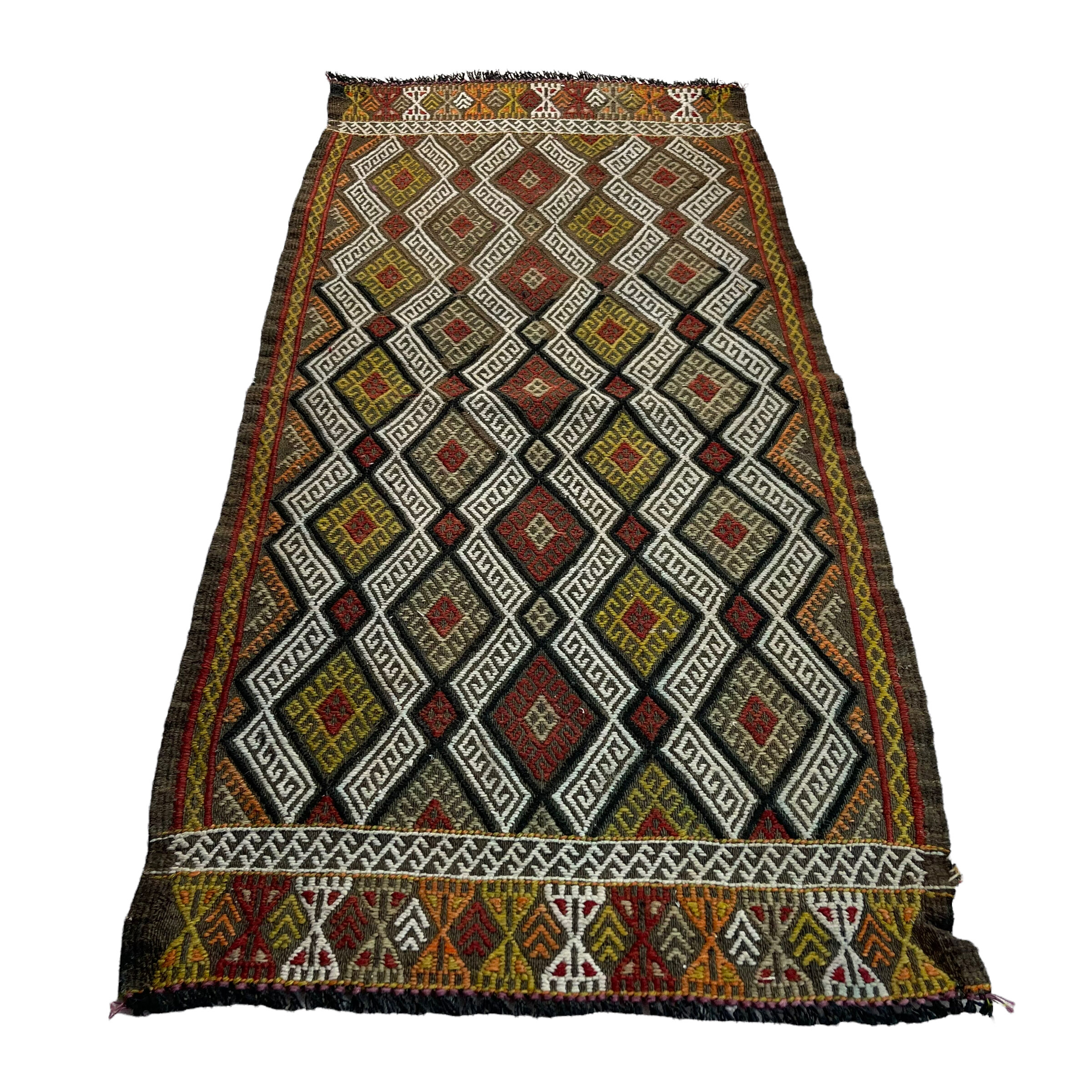 Vintage turkish kilim rug 95 x 47 cm