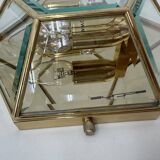 Set of 2 hexagonal wall lamps by Sothis, Italy 1980s