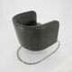 Bauhaus Tubular Armchair in Green Leather,  1930s, Restored