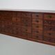 Very Large Antique Hardwood Apothecary Cabinet / Bank of Drawers, ca 1900