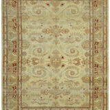Hand-Knotted Anatolian One of a Kind 1970s 263 cm x 361 cm Beige Wool Carpet