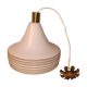 Suspension verre en opaline blanche