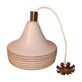 Suspension in white opalin glass