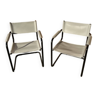 Duo of designer chairs attributed to Mattéo Grassi