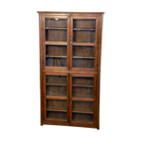 Showcase in natural Burmese teak