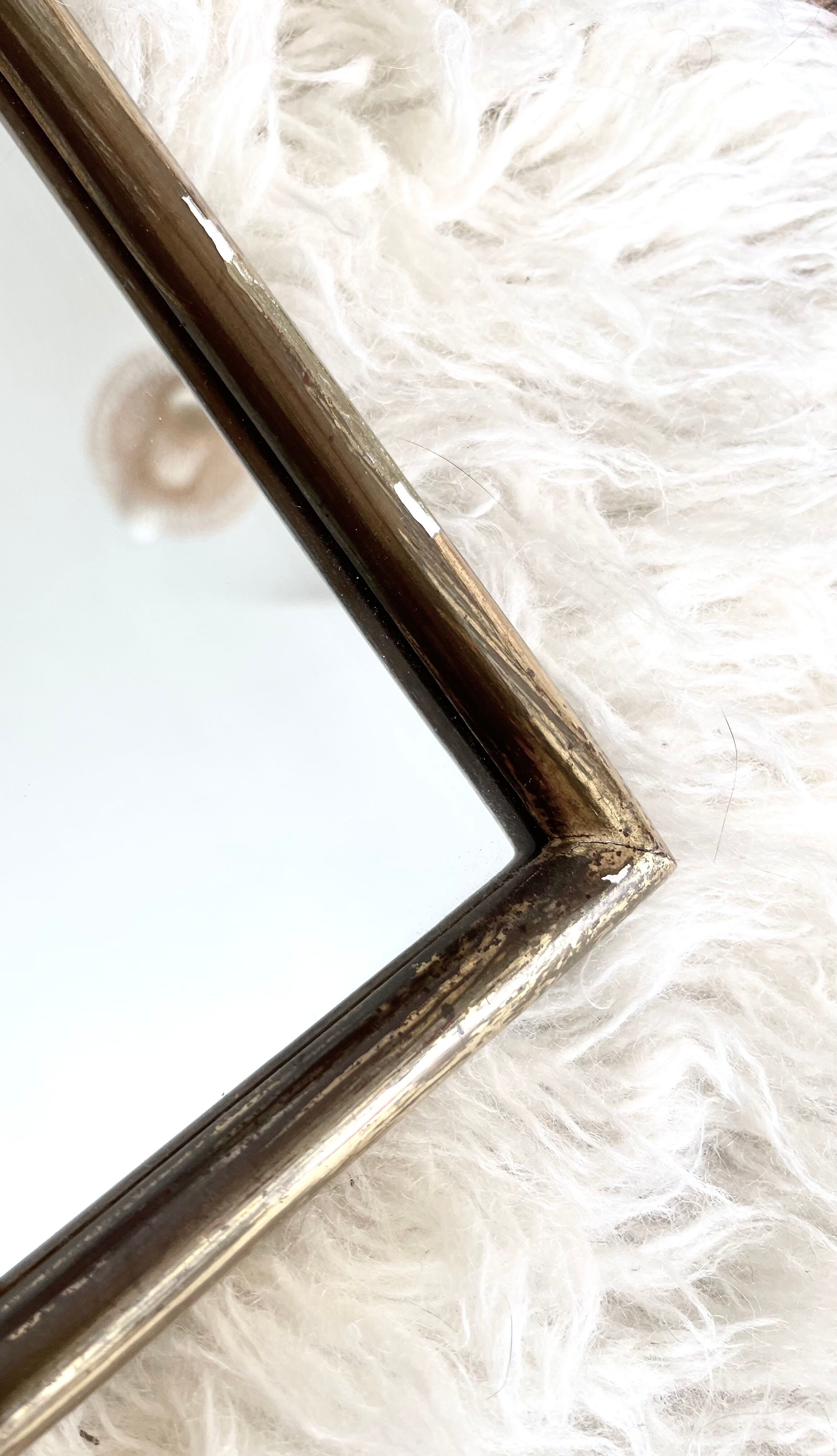 Gilded wooden mirror
