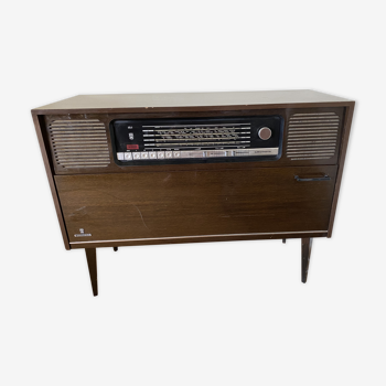 Grundig vintage disc radio furniture