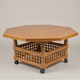 handcrafted solid wood octagonal table