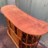 Vintage rattan bar