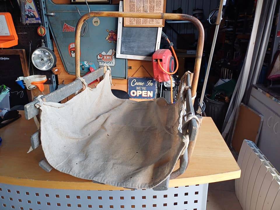 Log storage basket bamboo wood