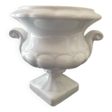 Small Medici vase in white porcelain