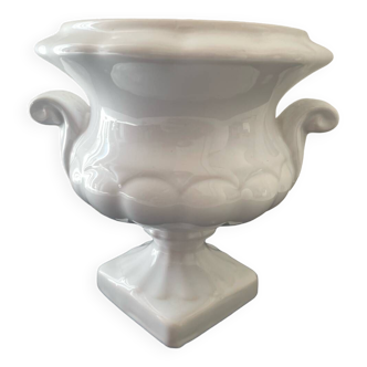 Petit vase Médicis en porcelaine blanche