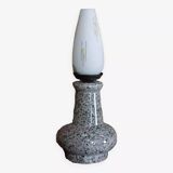 Ceramic and opaline lamp from the 50s