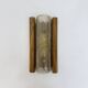 Mid-century Fisher Leuchten glass wall lamp with solid wooden detail, 1970s