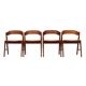 Set of four teak chairs, Danish design, 1970s, manufacture: Korup Stolefabrik