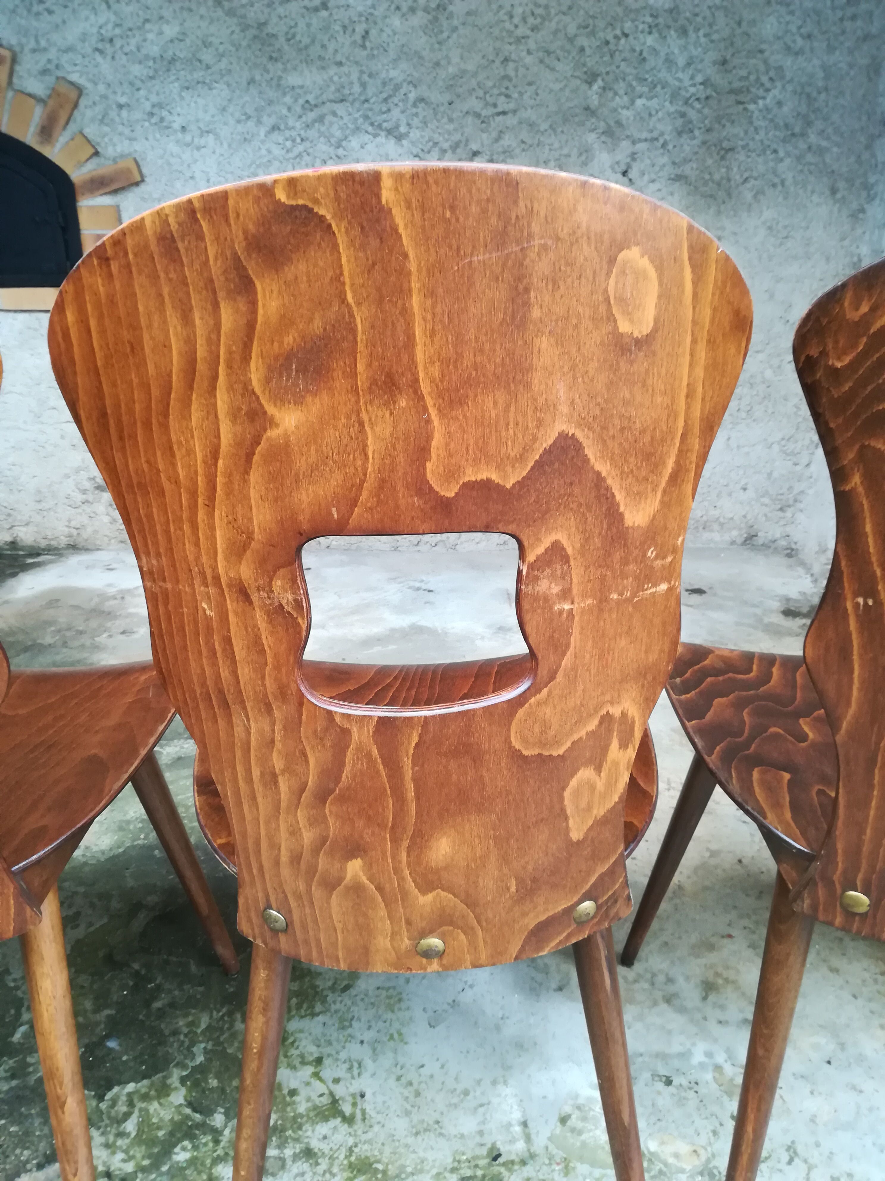 4 Baumann bistro chairs model gentian 50's