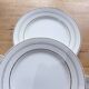 4 assiettes à dessert en porcelaine de St Amand
