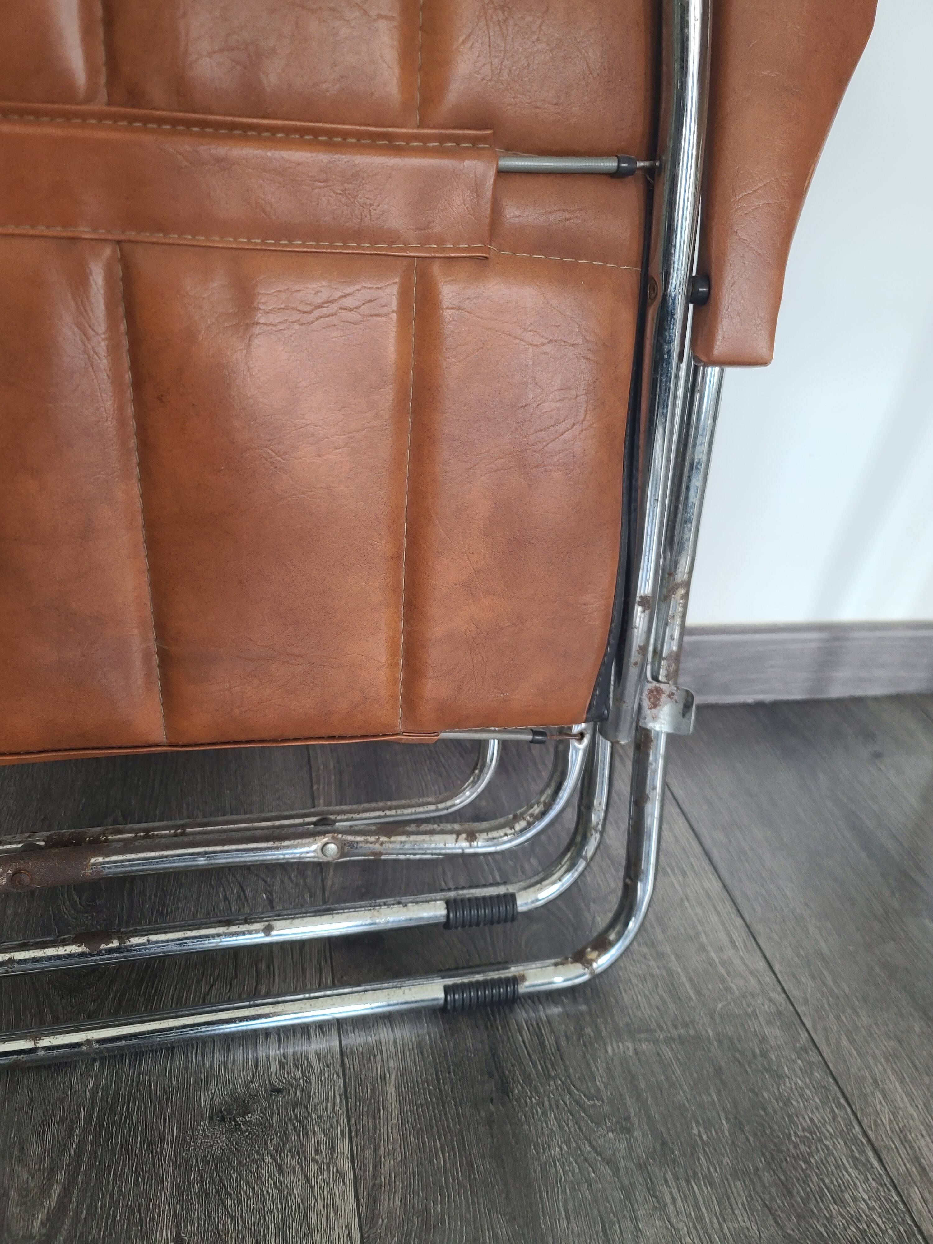 Maule Marga folding armchair, vintage Italian design, 70s