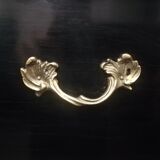 Napoleon III showcase lacquered black and gilded bronze