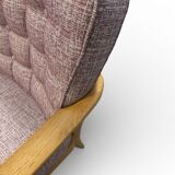 "José" armchair in solid oak by Guillerme & Chambron for Votre Ma