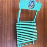 Wooden folding chair for doll 1950