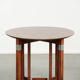 Table d'appoint/café ronde au design Art Déco