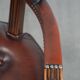 Brown cowhide leather Chesterfield desk/dining/side chair in English style