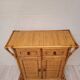 Bamboo and rattan chest of drawers from the 60s