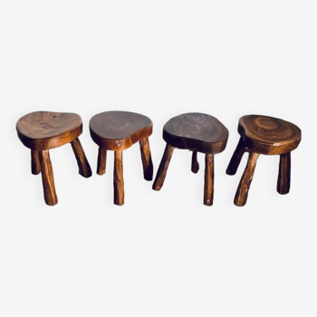 Set of 4 low stools