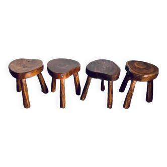 Set of 4 low stools