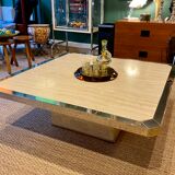 Vintage travertine coffee table