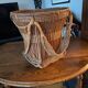 Panier à thé ancien en bambou tressé – Asie