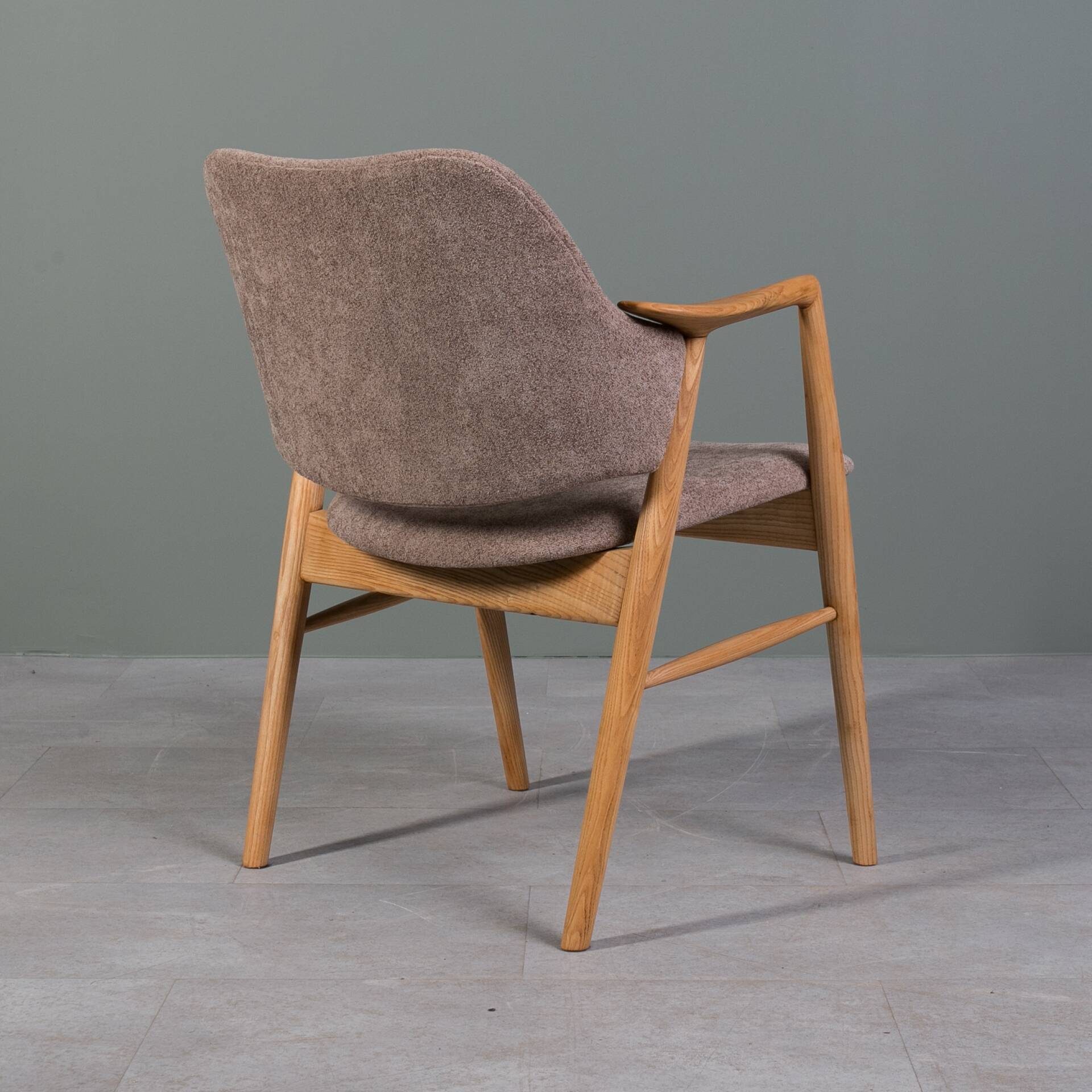 Designer Scandinavian Ash Wood Armchairs
