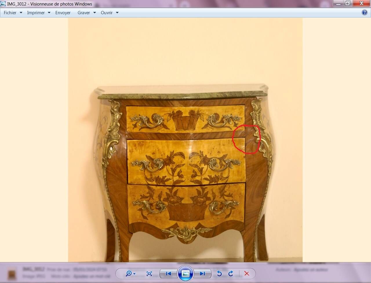 Paire de commodes d'époque Napoléon III