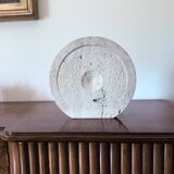 Mid-century modern travertine solifleur vase, Cerri Nestore, Italy, 1970s