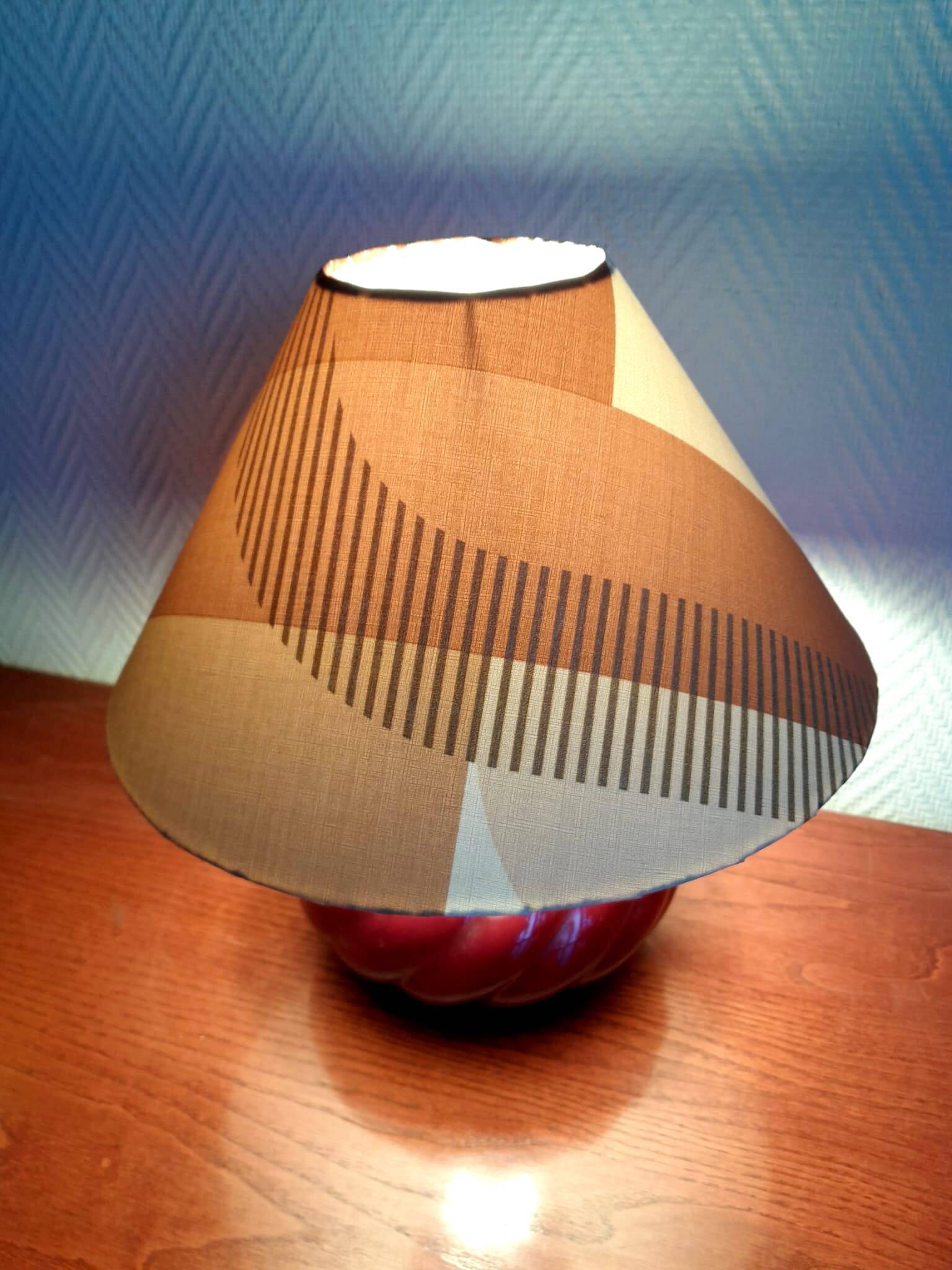 Pair of vintage ceramic bedside lamps