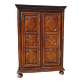 Ancienne armoire Louis XIII en noyer massif