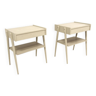 Paire de tables chevets, carlström, suède, 1960