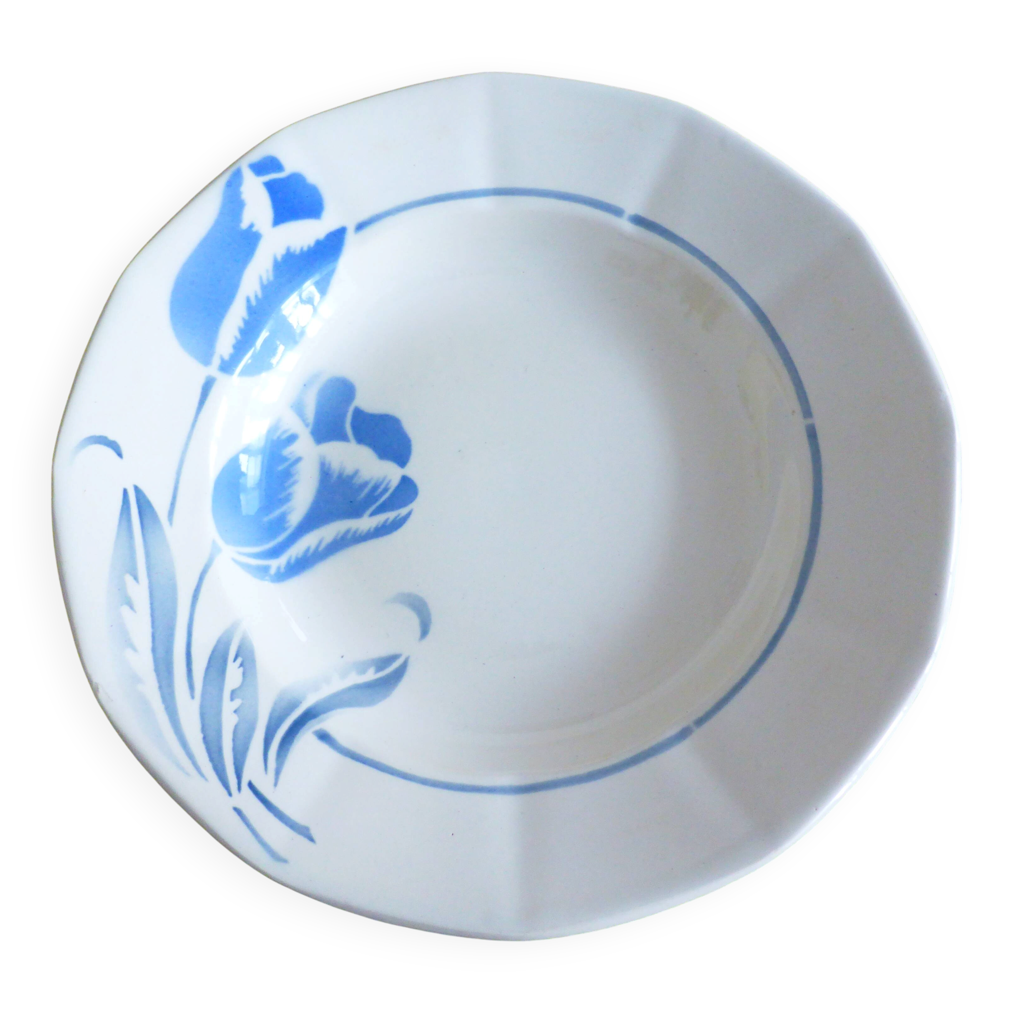 Vintage hollow plate Digoin Sarreguemines 221286